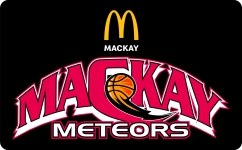 Basketball Mackay Meteors team logo